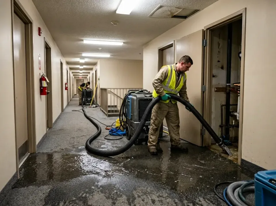 multi-unit-apartment-hallway-f-005 — frequently asked questions, Emergency Burst Pipe Water Extraction & Removal in West Say…